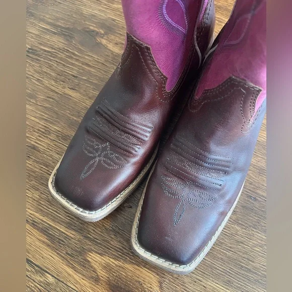 Justin Women’s Gypsy Pink Cowboy Boots size 6.5 - Picture 5 of 12